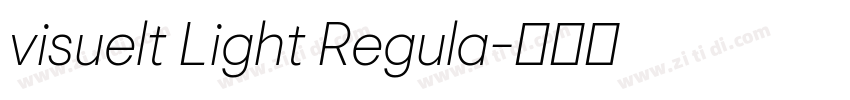 visuelt Light Regula字体转换
